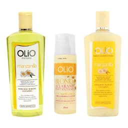 Kit Shampoo Acondicionador + Aclarante Cabello Rubio Cvl