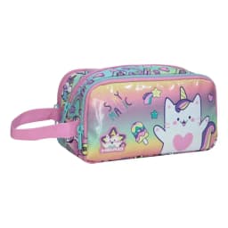 Estuche Infantil Nina Atos Cat Faded Multicolor Head