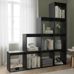 Biblioteca Forma Escalera Fm-002n - Negro
