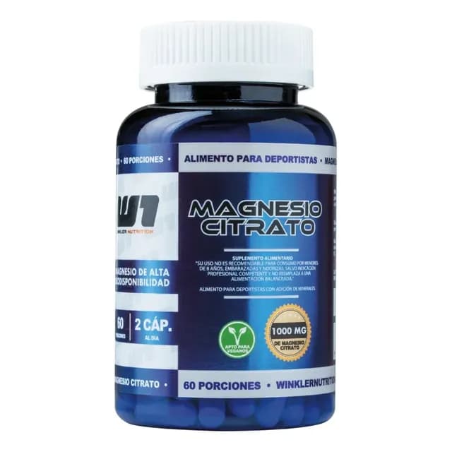 Magnesio Citrato 120 Capsulas - Winkler Nutrition