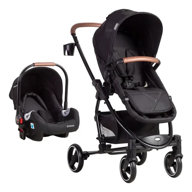 Coche Travel System Alfa Negro