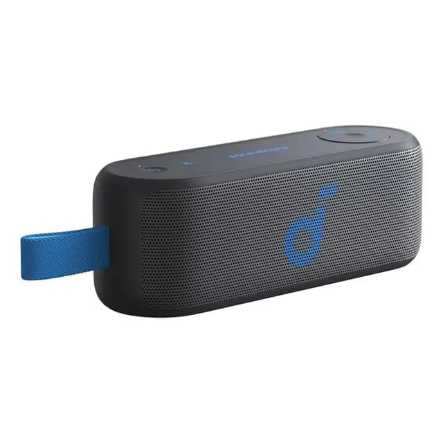 Parlante Bluetooth Soundcore Select 3 Portatil, 16W Estereo, BassUpTM, IPX7, Bateria 20 Horas, PartyCastTM, Microfono Incorporado, para iPhone, Android y Tablets, Musica en Casa y al Aire Libre, Negro