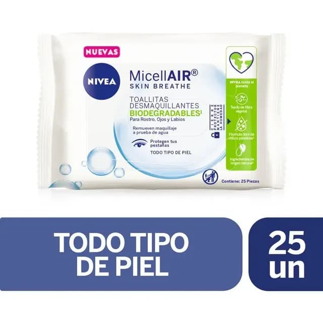 Toallitas Desmaquillantes Nivea Micelares 25un