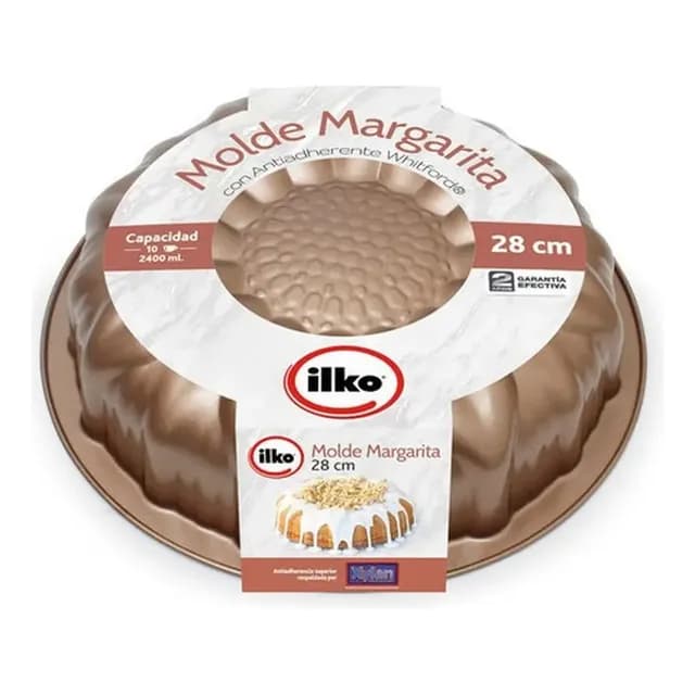 Molde Margarita 28 Cms Antiadherente Cobre Ilko