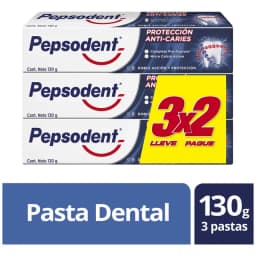 Pasta Dental Proteccion Anti Caries 3x130gr Pepsodent