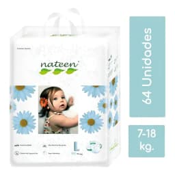 Panales Ecologicos Nateen Premium L 64 Unidades