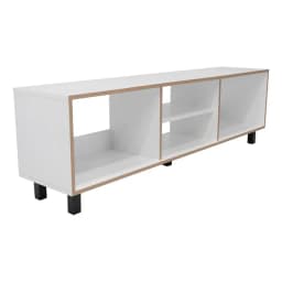 Rack Tv 70 Con 5 Repisas Fm-033b - Blanco