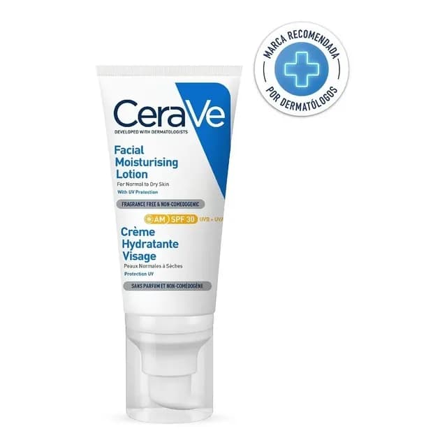 Locion Hidratante De Rostro Cerave Fps30 52ml Momento de aplicacion Dia Tipo de piel Normal a seca