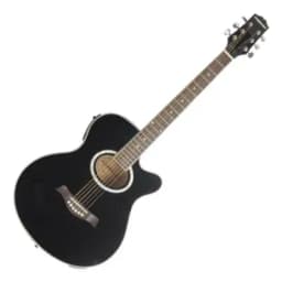 Guitarra Electroacustica Freeman Fra95scet Color Negro