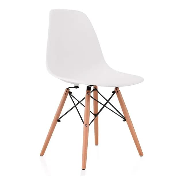 Silla Eames Dsw Clasica Blanca Muebles Metinca Estructura de la silla Blanco