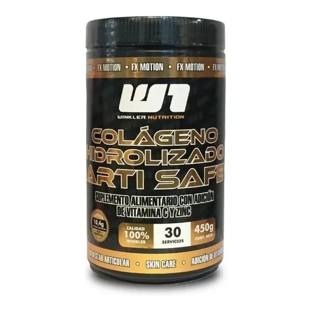 Colageno Hidrolizado 450 Grs. 30 Servicios Winkler Nutrition Sabor Naranja