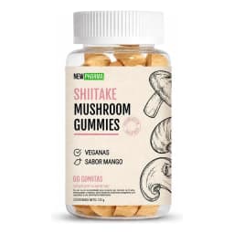 Gomitas Shiitake Superfungi 60 Unidades Sabor Mango Newpharma Vegano