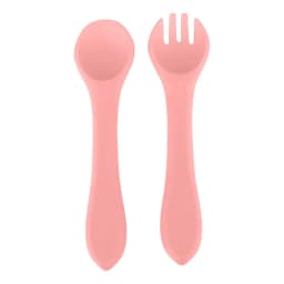 Set Cuchara Y Tenedor Rojo Infanti