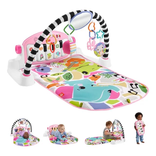 Fisher-price Piano Pataditas Musicales Brilla Y Crece Rosa Color Multicolor