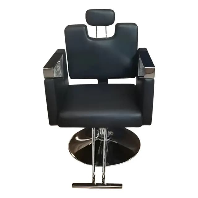 Sillon De Peluqueria Elegant Black Reclinable