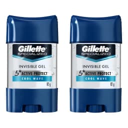 Pack X2 Antitranspirante En Gel Gillette Cool Wave 82 G