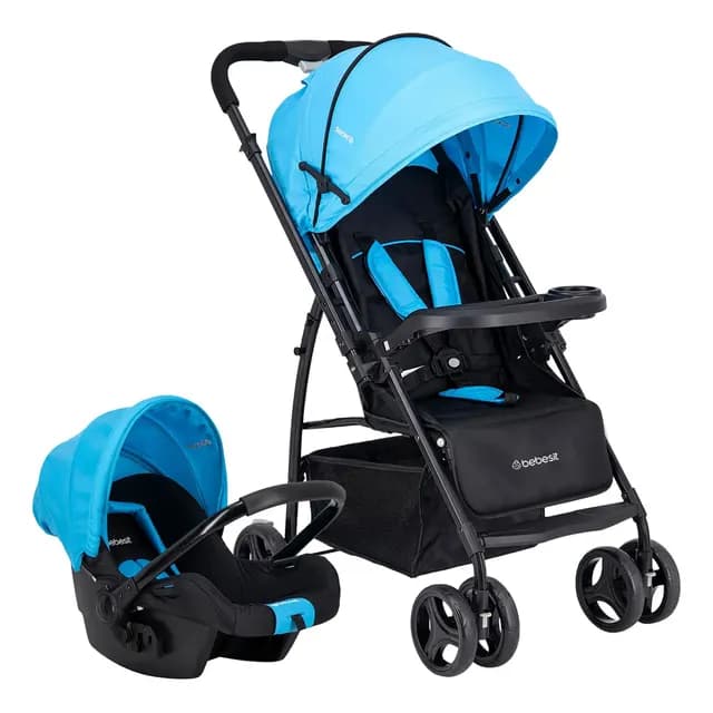 Coche Travel System Go Lite Azul Bebesit