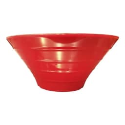 Set De 2 Bowl Redondo Melamina 20 Cm. Rojo