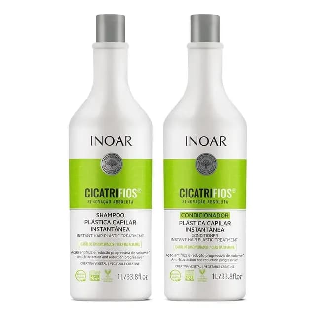 Set Inoar Cicatrifios Shampoo+ Acondicionador Lt
