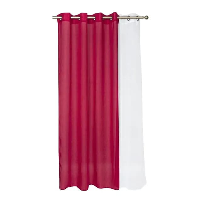 Set Cortinas Corcovado 140x220 Cm - Rojo