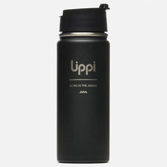 Botella Light Steel Hot Top Bottle 550 Ml Negro Lippi V26
