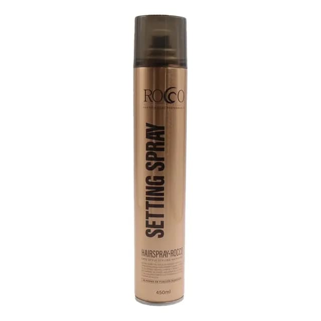 Laca Fijador Seco Fuerte 8+ Rocco Profesional 72hrs 450ml