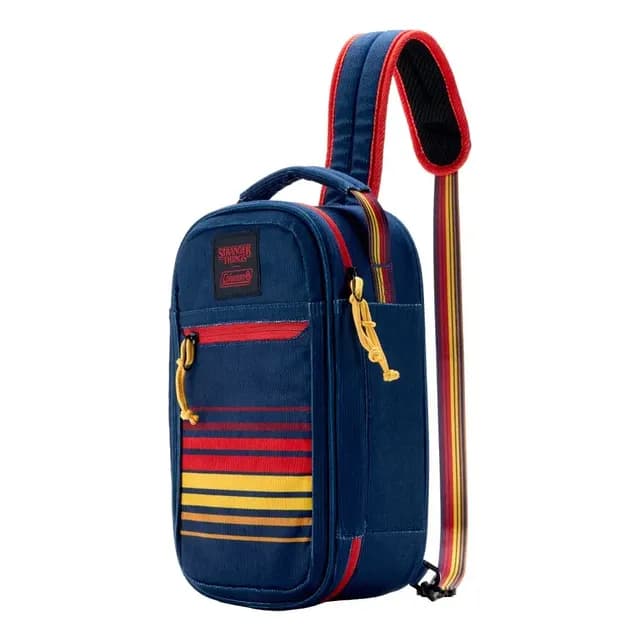 Softcooler Bandolera Coleman Stranger Things 6 Latas Azul Azul Oscuro
