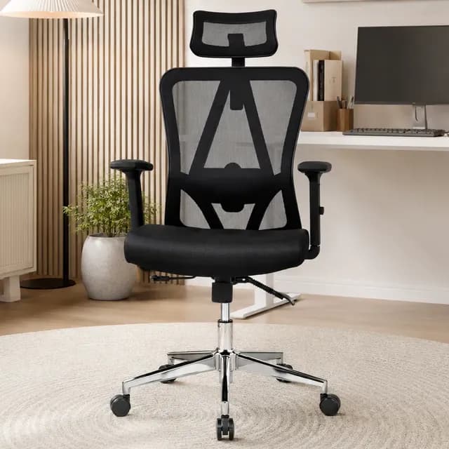 Silla De Escritorio Ergonomus Nairobi Con Base Cromada