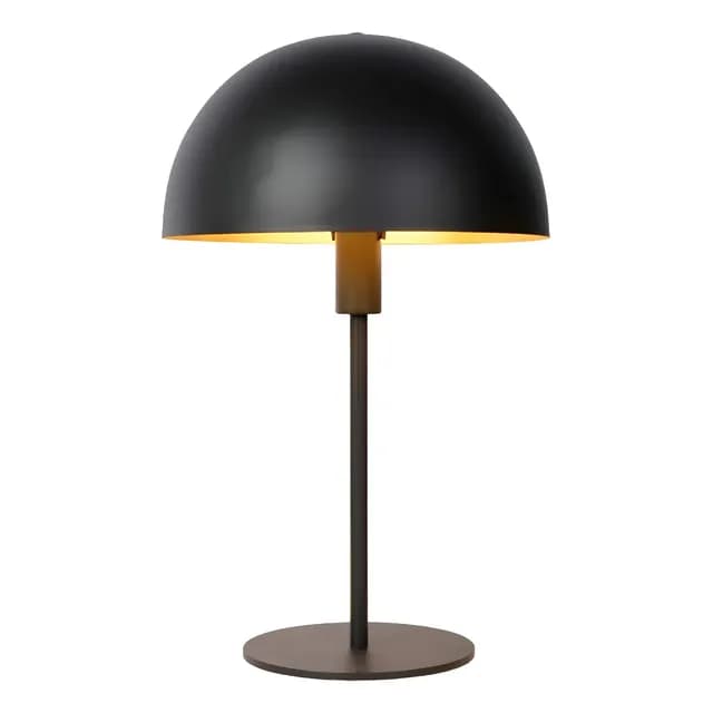 Lampara De Mesa Siemon Negro 1xe14 Bosco