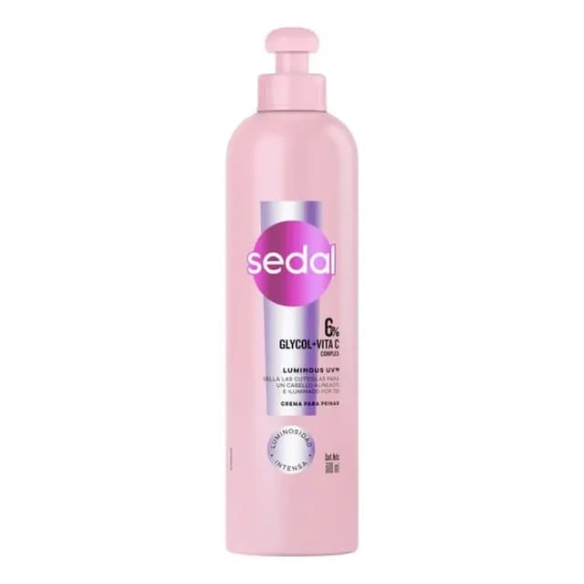 Crema Peinar Sedal Luminous Uv Glycol + Vita C 300ml