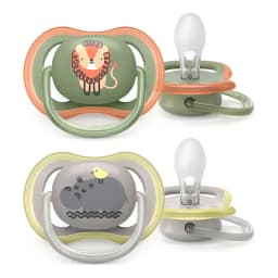 Chupete Avent Ultra Air 6-18 Leon/hipo Deco X2 Scf085/17