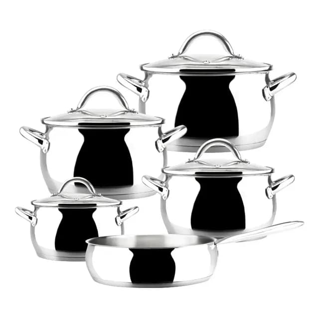 Bateria De Cocina Magefesa Kuchen Acero Set 9 Piezas Acero