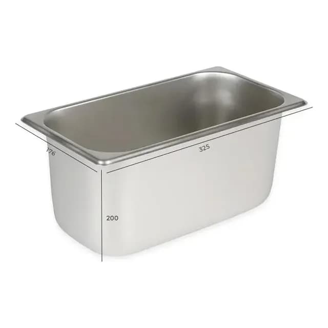 Contenedor Gastronomico 1/3 X 200mm