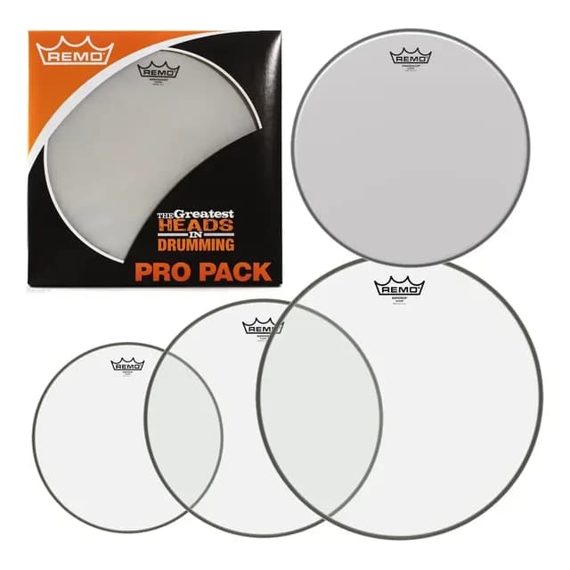 Set De Parches Remo Pp0240be 10 12 14 Y 14 Pulgadas