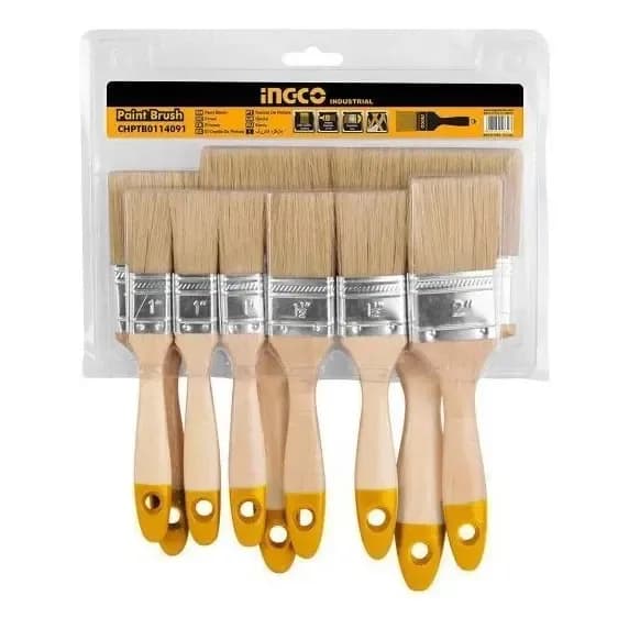 Set 9 Brochas Sinteticas Ingco