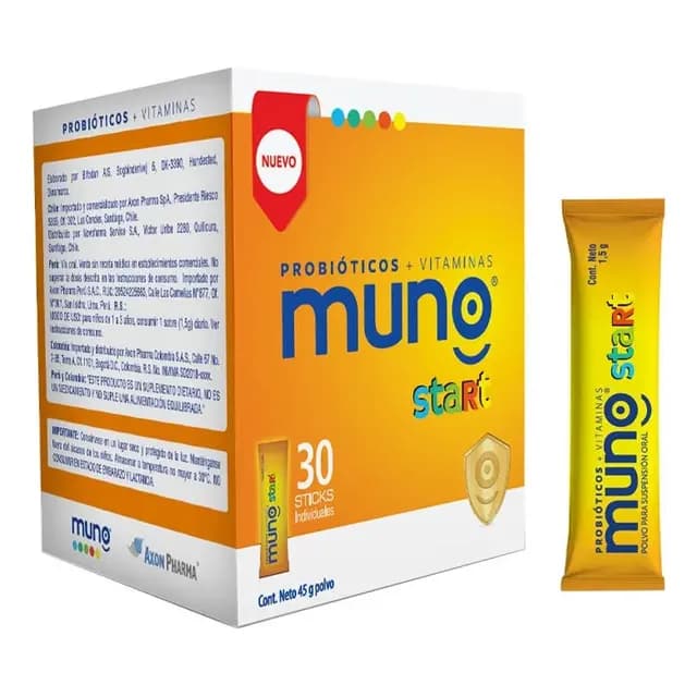 Muno Start Probioticos En Polvo 1,5gr X30sobres