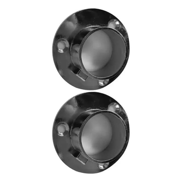 Soporte Barra Redondo Aluminio 19mm 2 Un Cromado Dvp