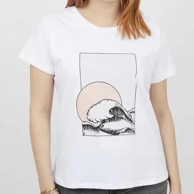 Polera Olas / Ropa Kano / Polera Manga Corta
