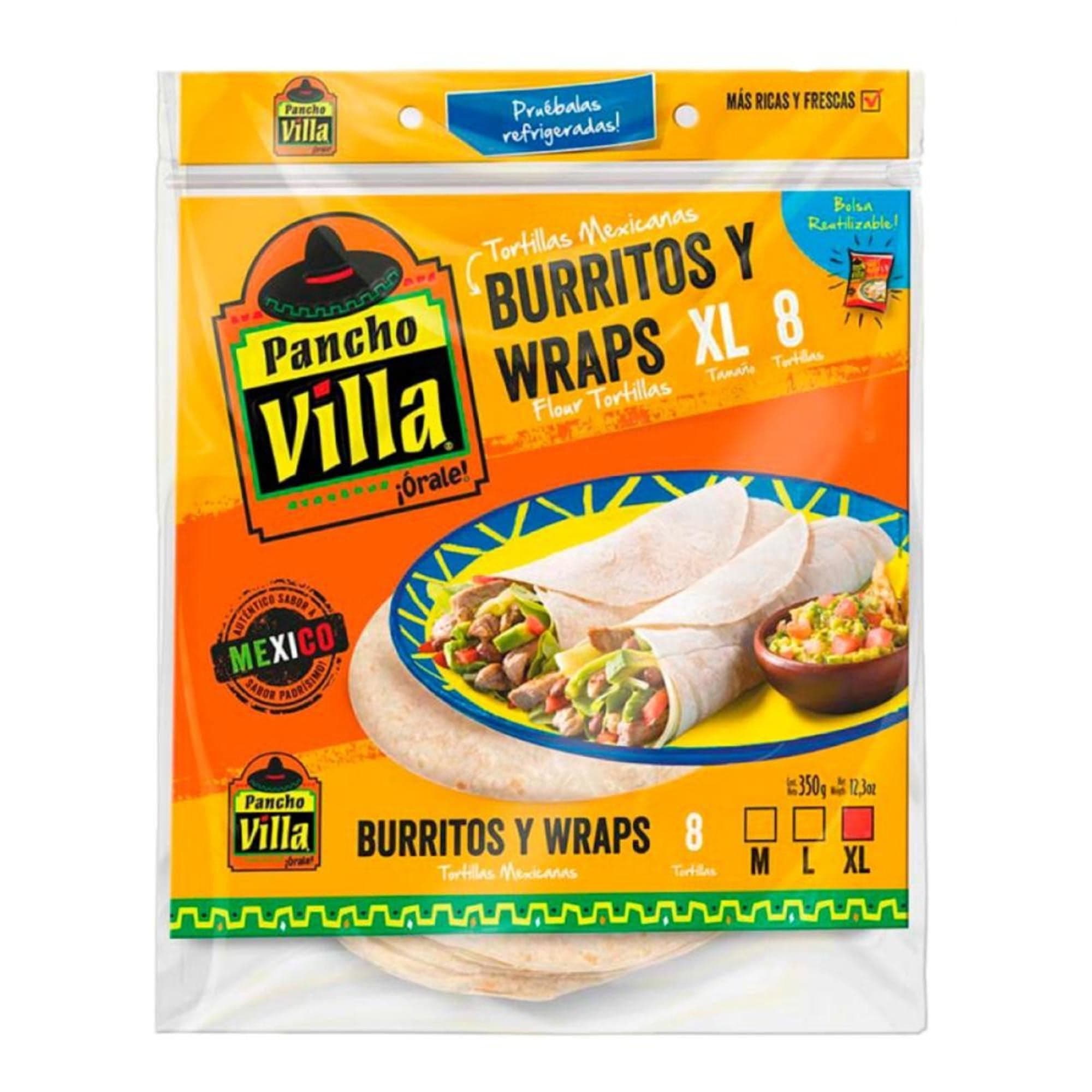 Tortilla Xl 8 Un, 350 g