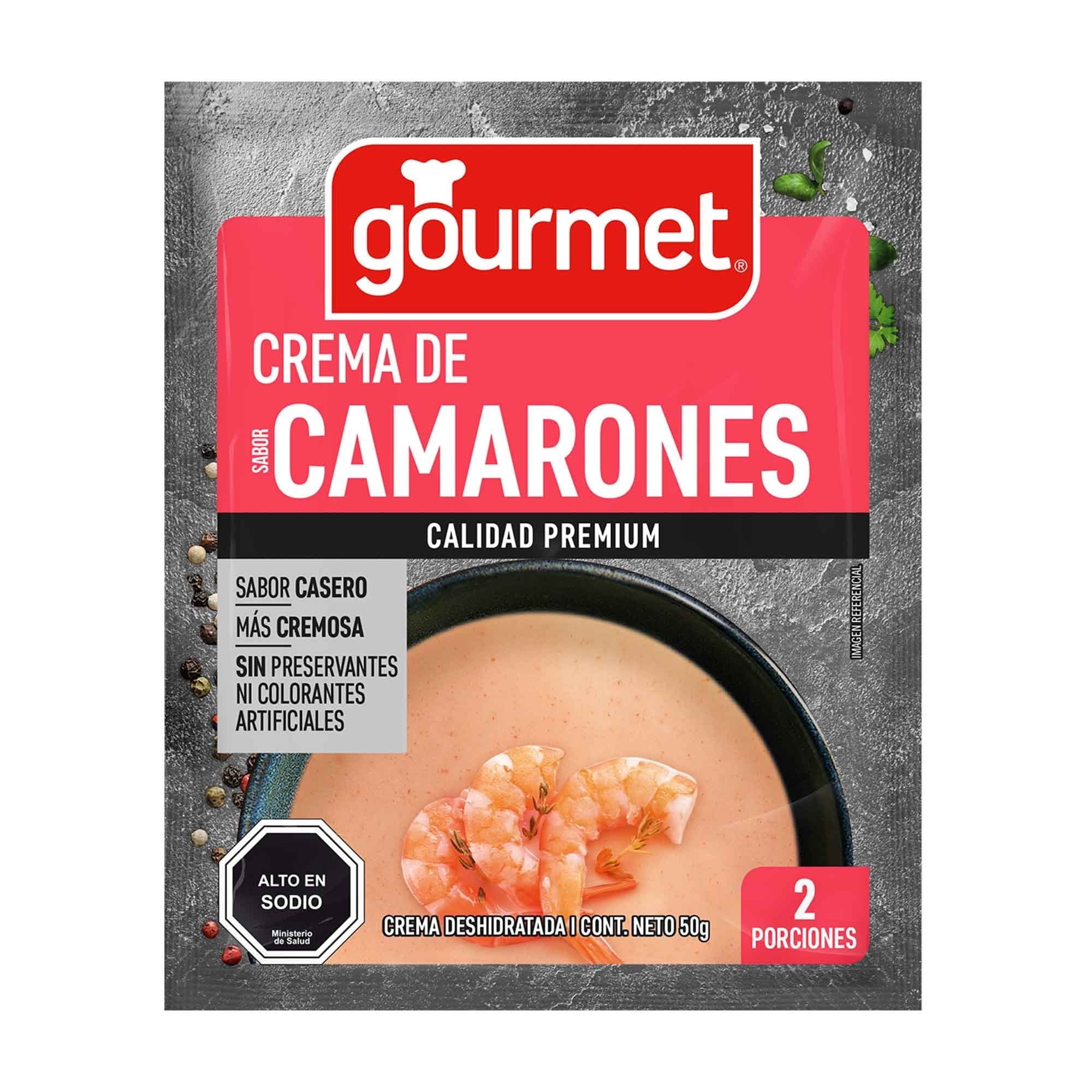 Crema de Camarones Premium (2 Porciones) Sobre, 50 g