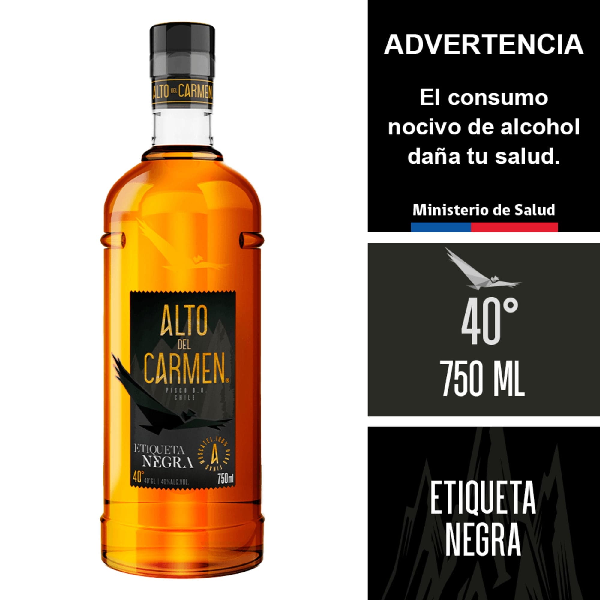 Pisco Etiqueta Negra 40 Botella