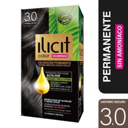 Coloracion Ilicit Permanente Sin Amoniaco 3.0 Castano Oscuro