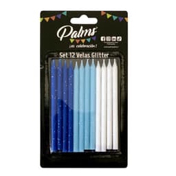 Set 12 Velas Glitter