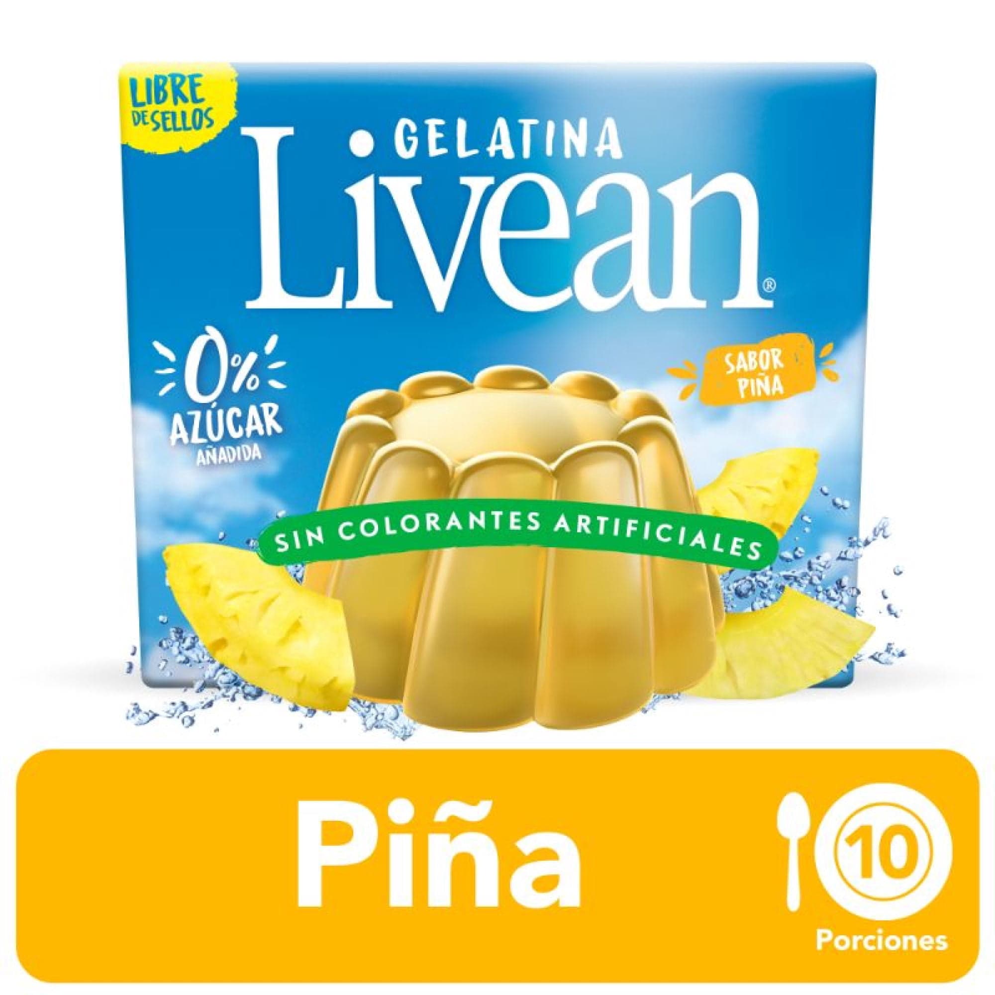 Gelatina Pina Caja, 22 g