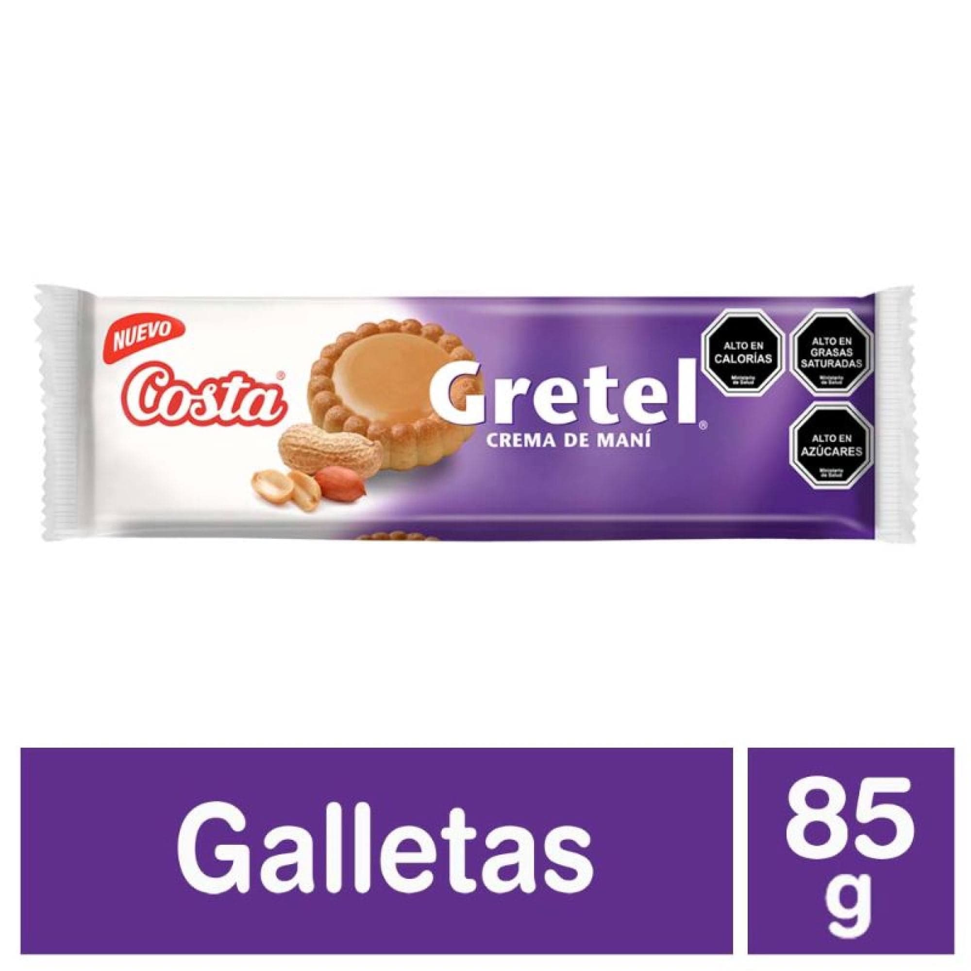 Galleta Gretel Crema De Mani, 85 g