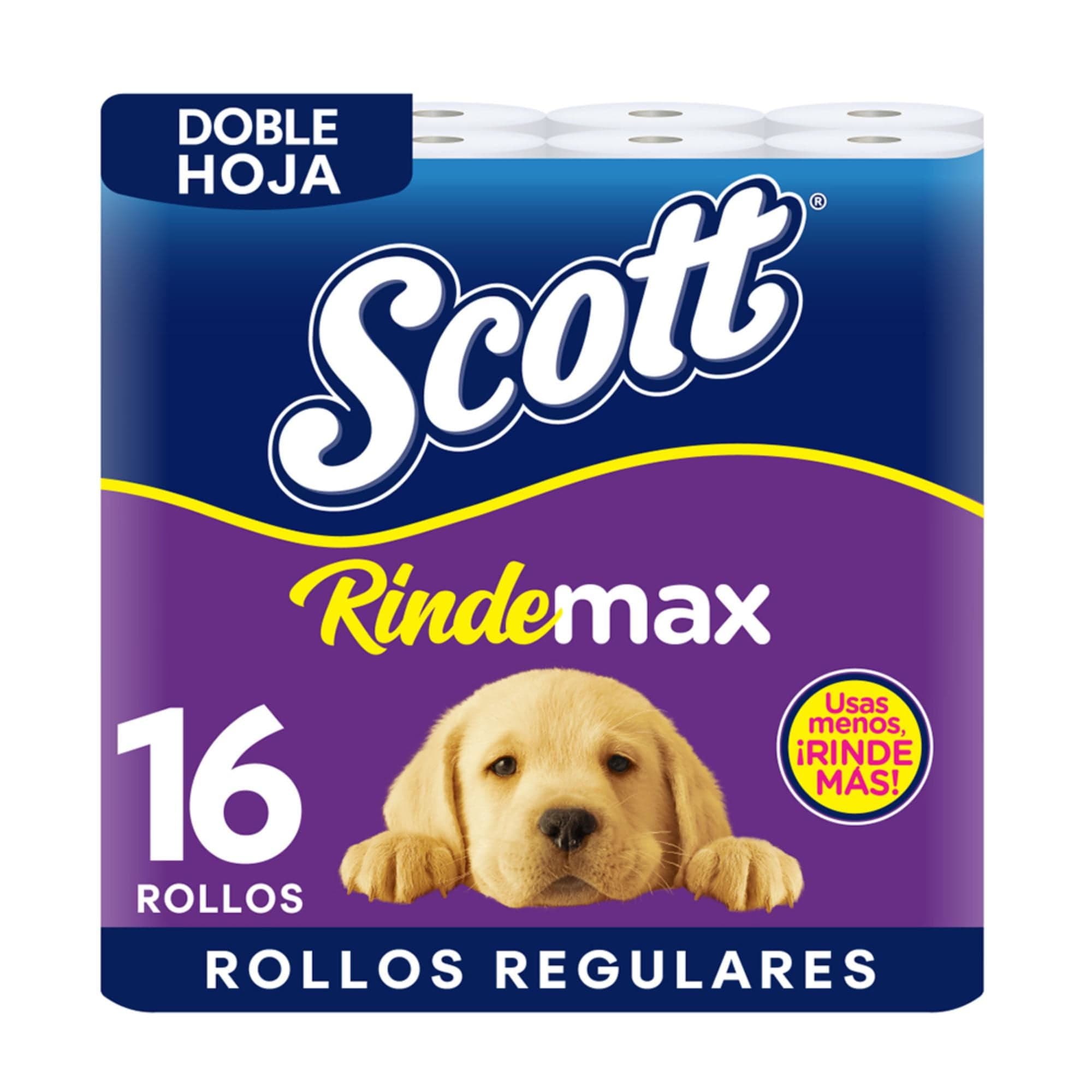 Papel Higienico Rindemax Doble Hoja 22 Metros, 16 Un