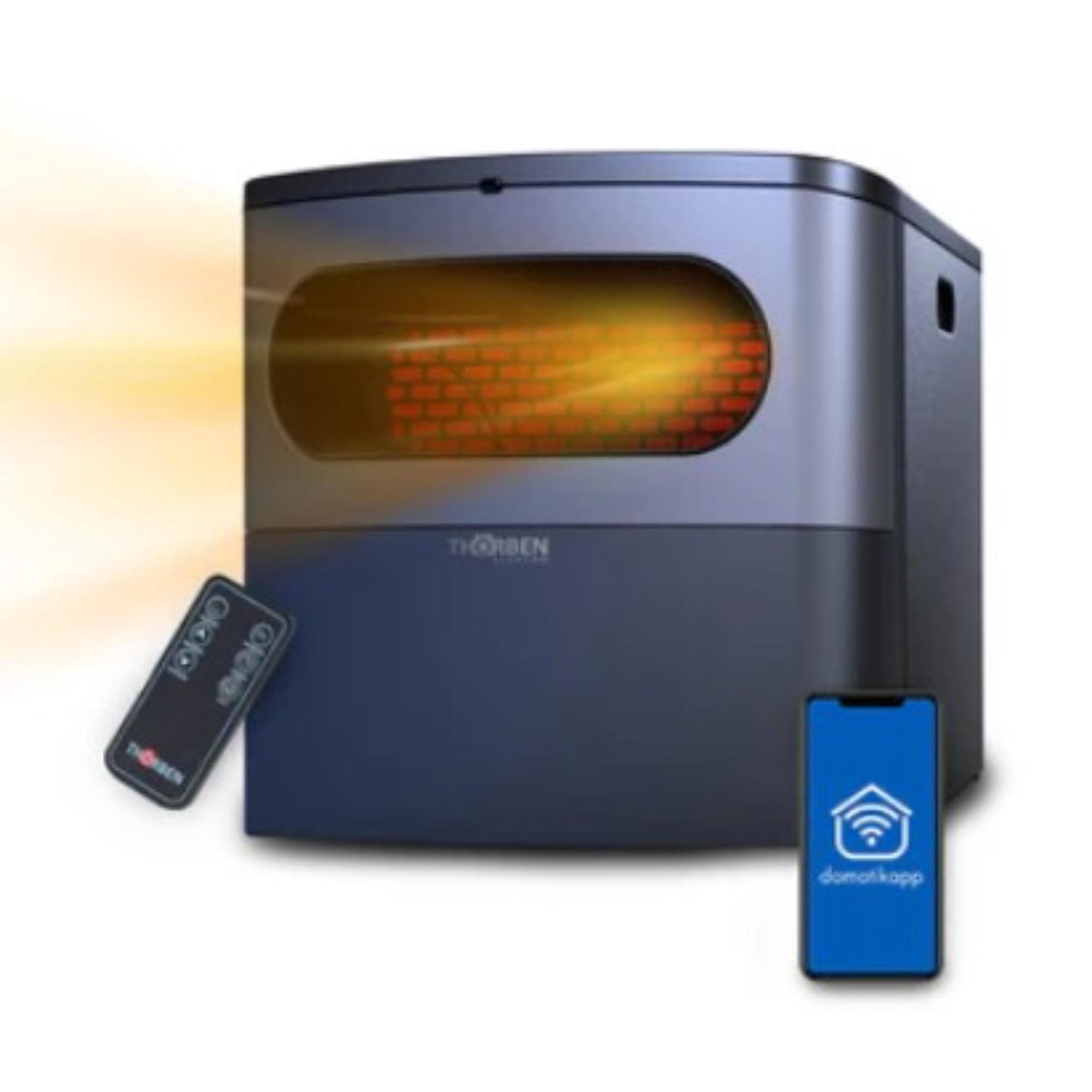 Estufa Infrarroja Thor Compact Wifi Negro