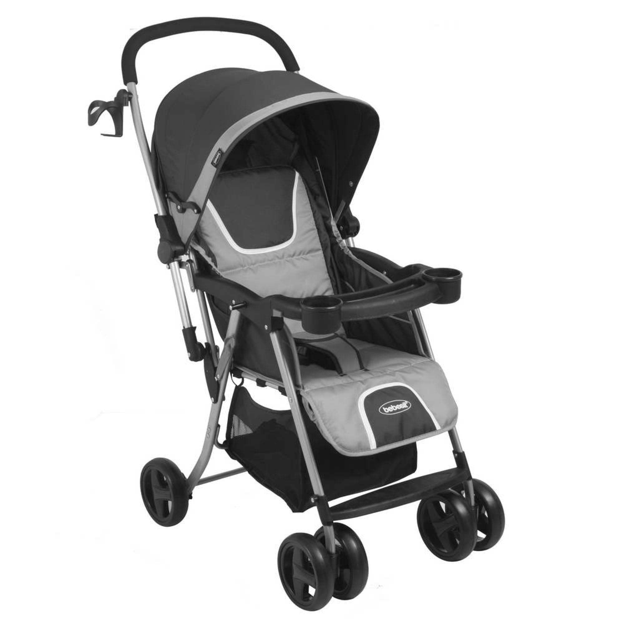 Coche Bebe Paseo y Cuna Twister Gris
