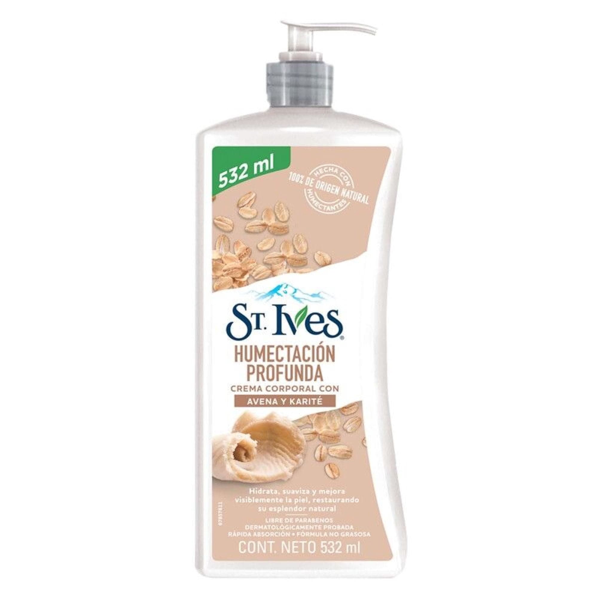 Crema St. Ives Corporal Humectacion Profunda Avena - Karite, 532 ml