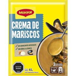 Crema de Mariscos (3 Porciones) Sobre, 45 g